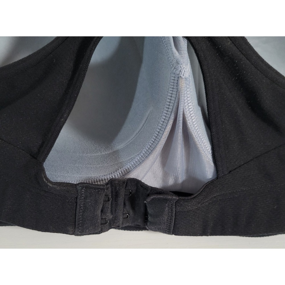 Champion Sports Bra Racerback Size L/XL Wireless Padded Mesh Black 1917 - Picture 6 of 6